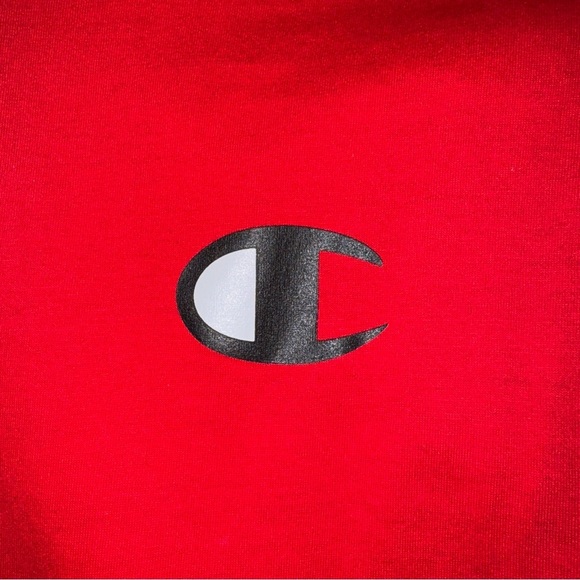 NWT CHAMPION Script Spell Out Logo Tee T-Shirt Red Boys Size XL - Picture 3 of 10